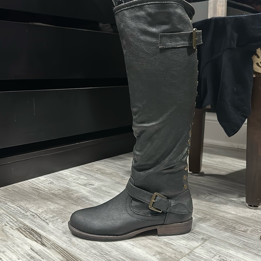 Bamboo Knee High Boots